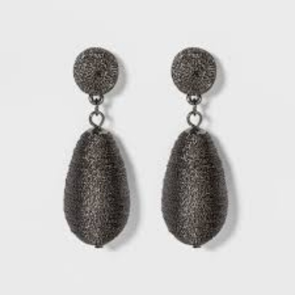 a new day Jewelry - NWT A NEW DAY BLACK DROP Hematite Earrings